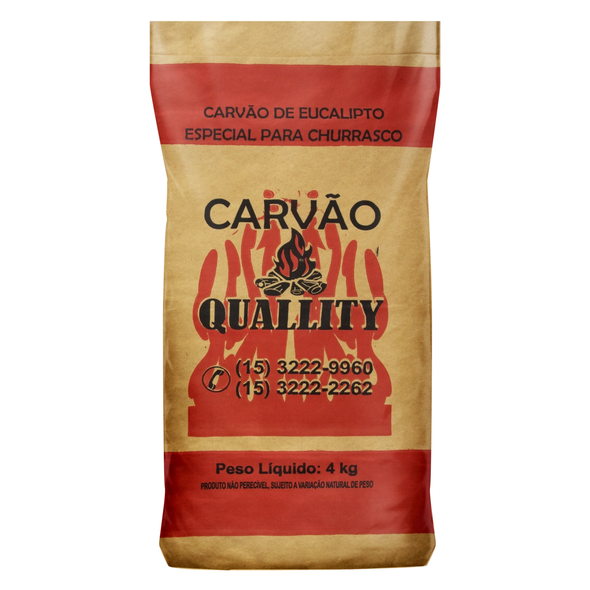 Carvão Eucalipto Para Churrasco Quallity Pacote 4kg