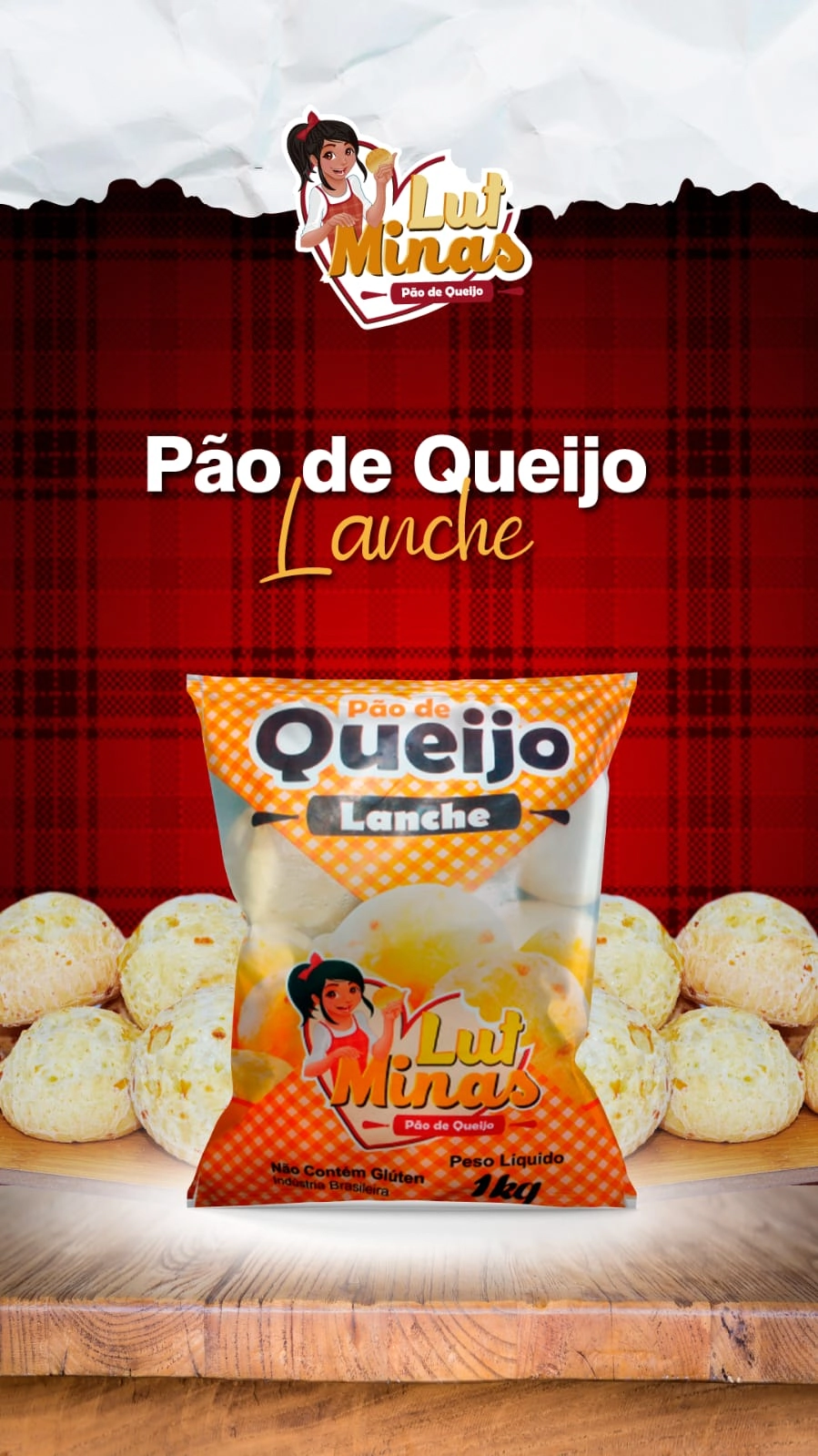 Pães De Queijo Lanche Minas 1kg