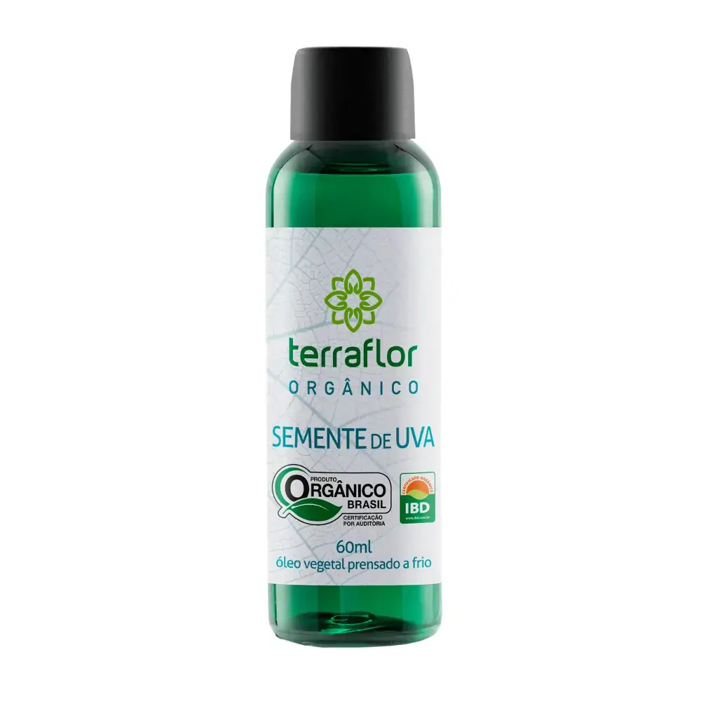 Óleo de Semente de Uva Orgânico 60ml - Terraflor