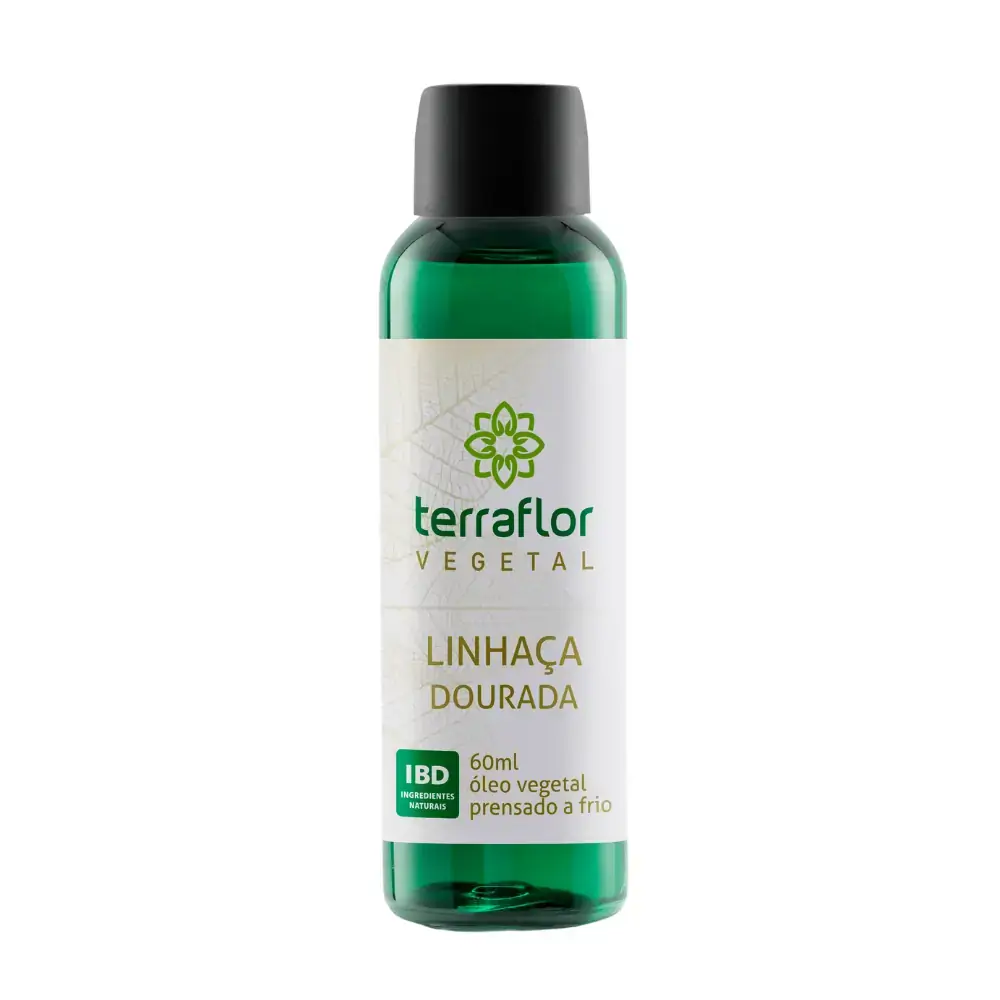 Óleo de Linhaça Dourada Puro Vegetal 60ml - Terraflor