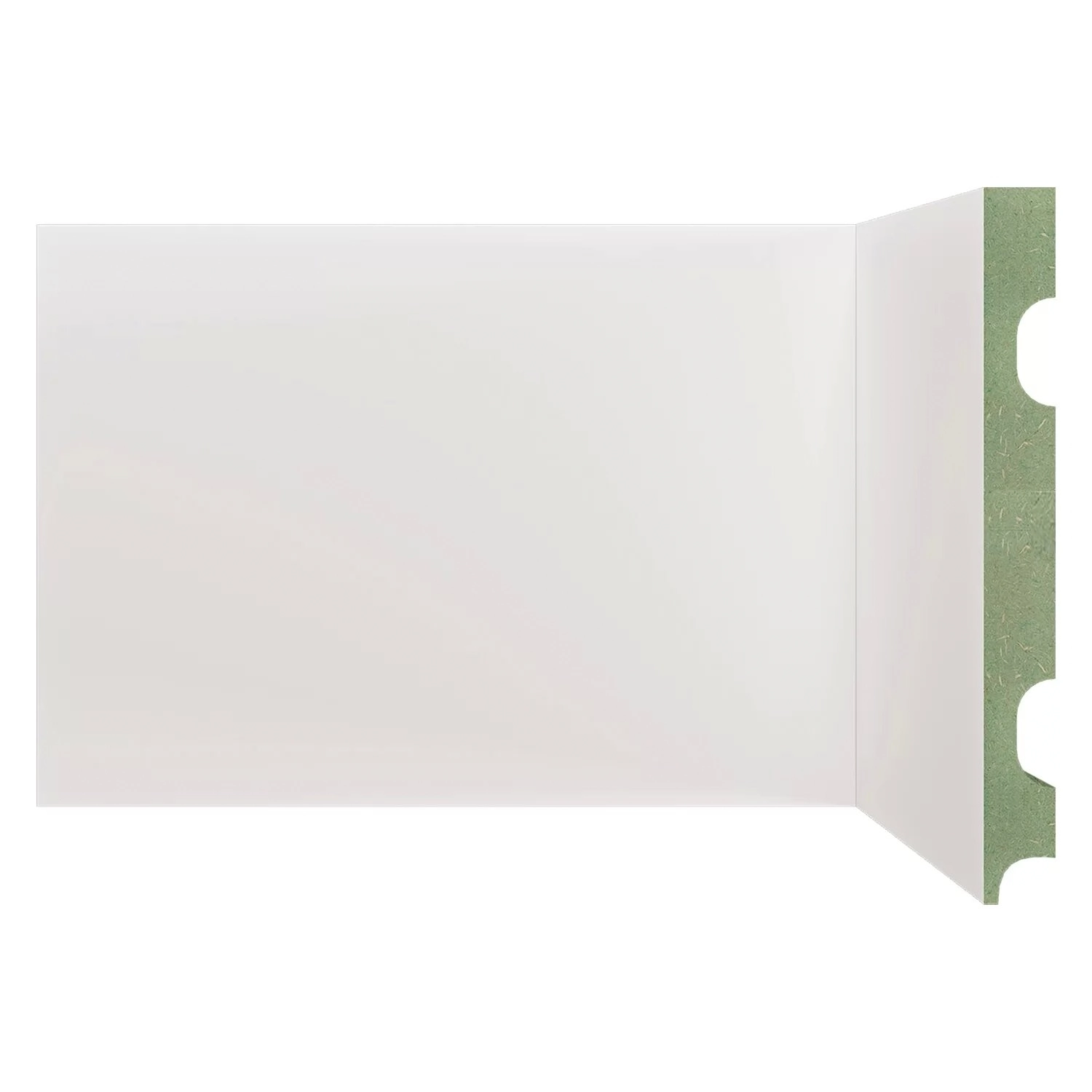 Rodapé De Mdf Frisado De 15cmx2,40 Rende 2,4m 1501 Branco