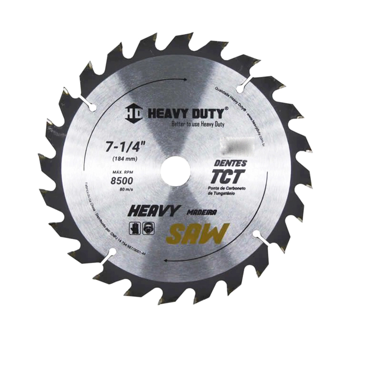Serra Circular Vídea Para Madeira 7.1/4" X 48 Dentes H Duty