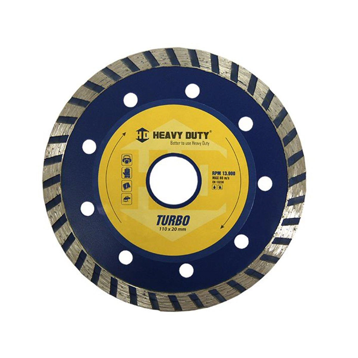 Disco Diamantado 110mm X 20mm Turbo - Heavy Duty