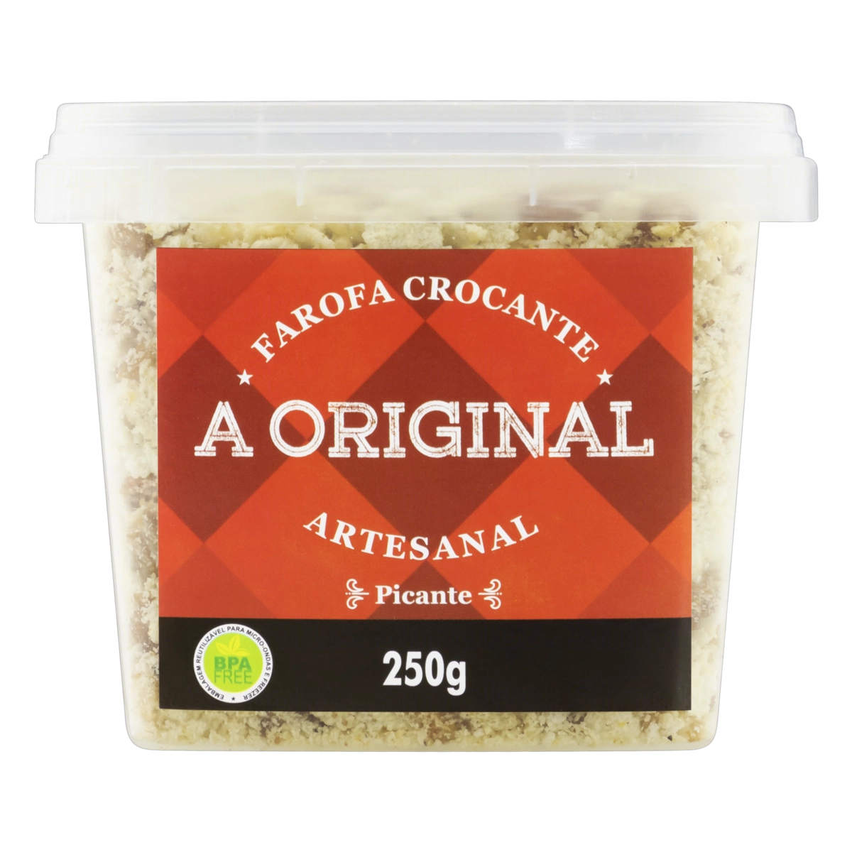 Farofa De Soja Crocante Picante A Original Pote 250g