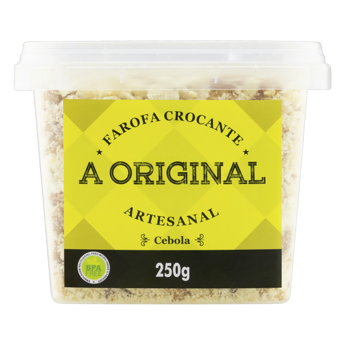 Farofa De Soja Crocante Cebola A Original Pote 250g