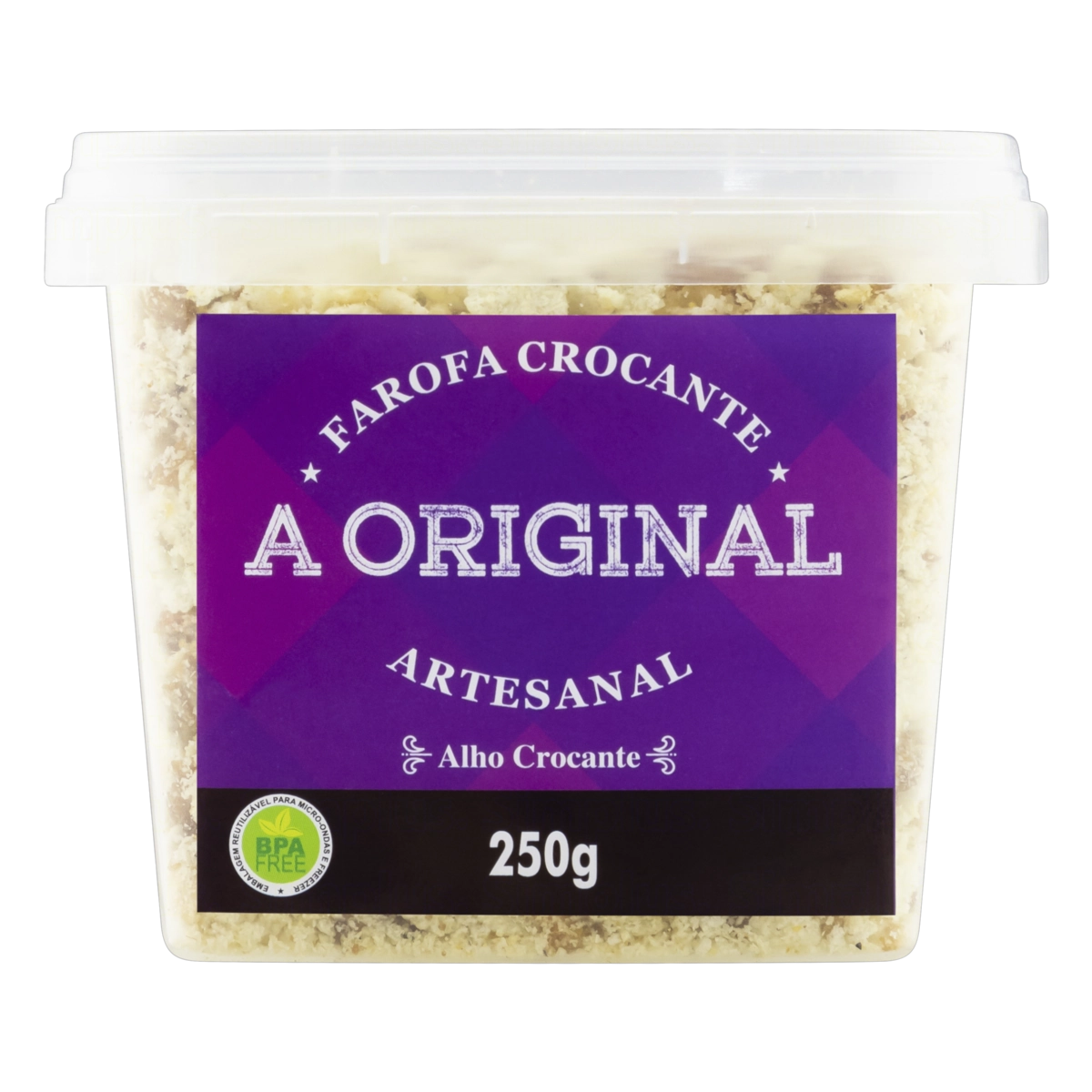 Farofa De Soja Crocante Alho A Original Pote 250g