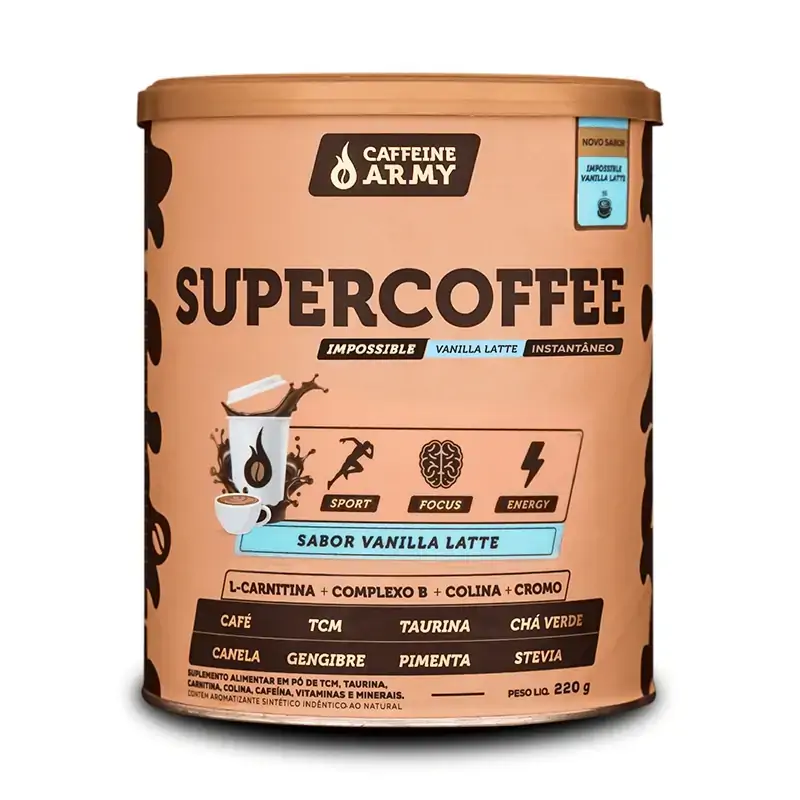 Supercoffee Vanilla Latte Caffeíne Army 220g