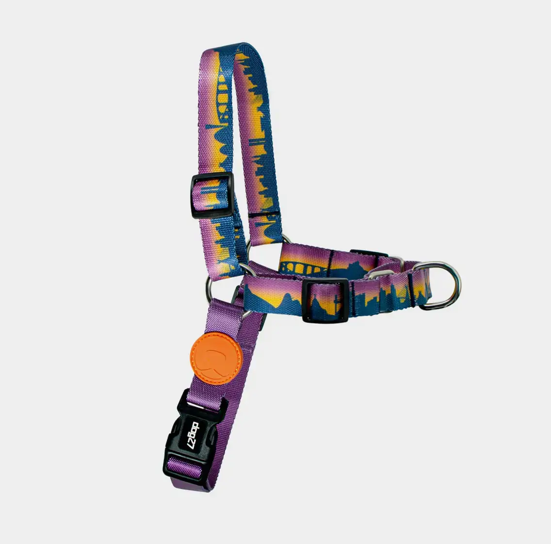 Peitoral Para Cães Multicolorido Skyline Tamanho M Dog27