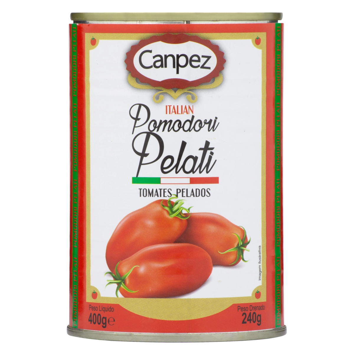 Tomate Pelado Canpez Lata 400g