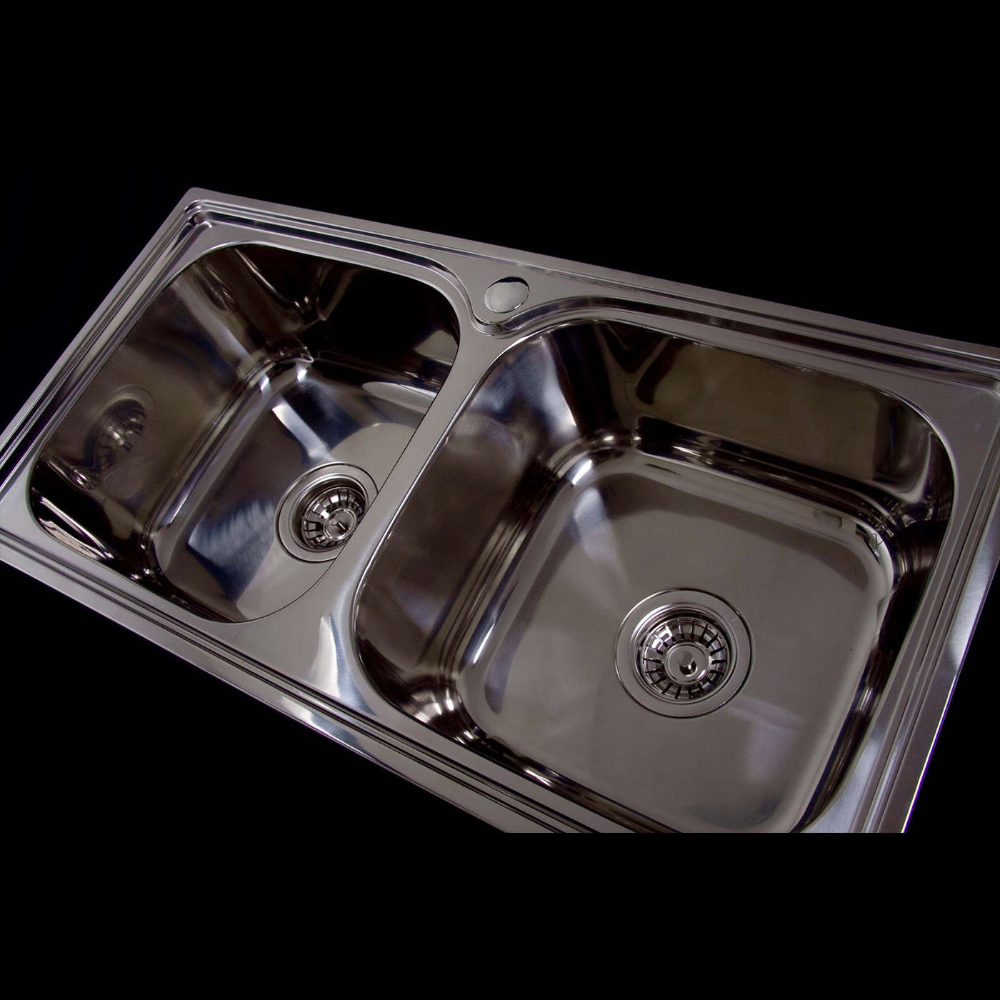Cuba de aço inox para cozinha dupla Genova