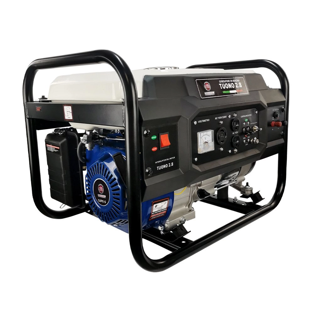 Gerador A Gasolina Fiat Nauber Tuono 2.8,  2,8kw, 2,8kva, Avr, Monofásico, 110/220v, Motor 6hp, 4t
