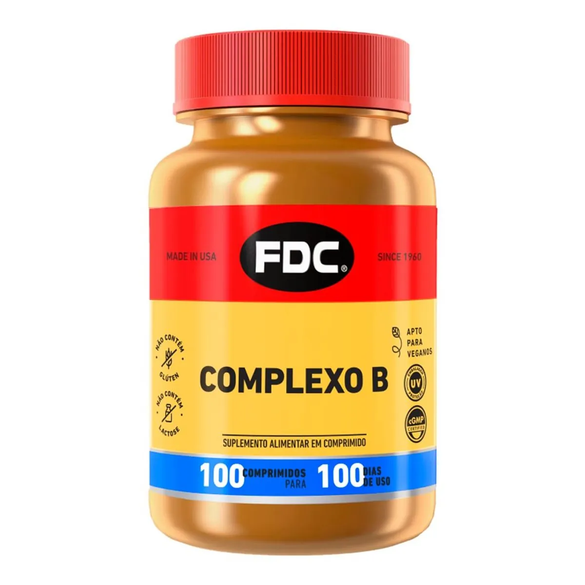 Complexo B (100 Comprimidos) - FDC Vitaminas