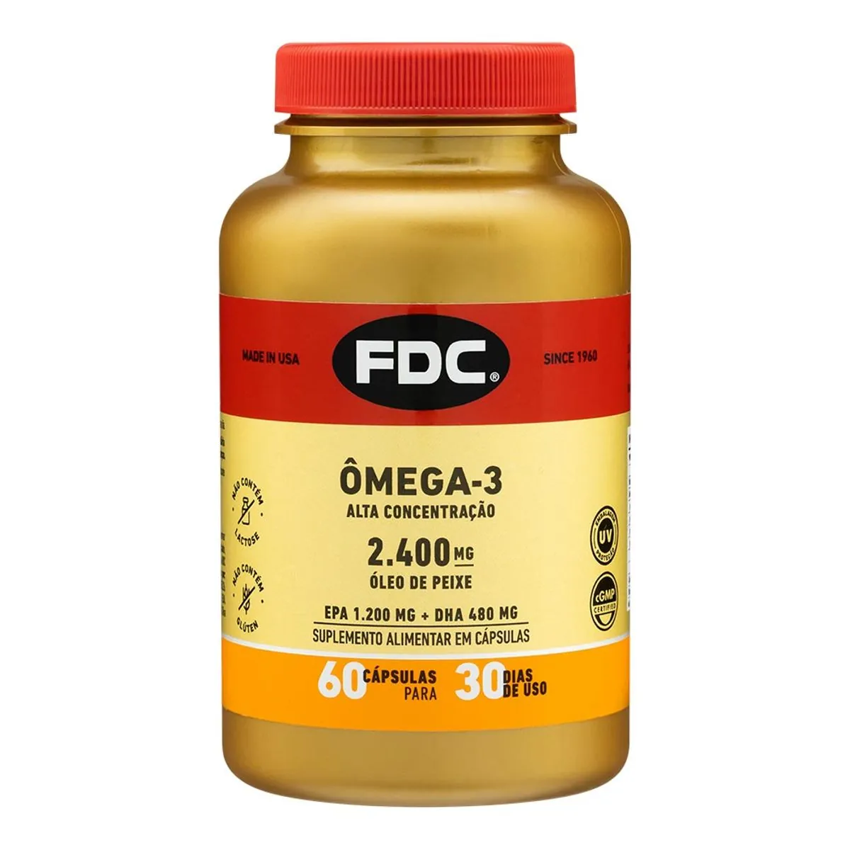 ômega 3 2400mg Fdc Frasco 60 Cápsulas