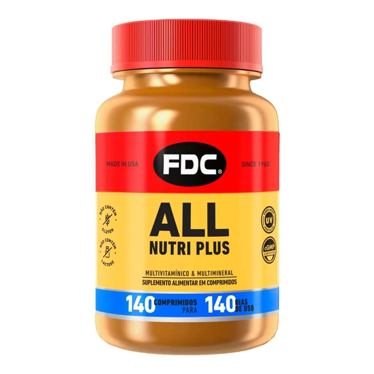 Suplemento Alimentar Fdc All Nutri Plus Com 140 Comprimidos