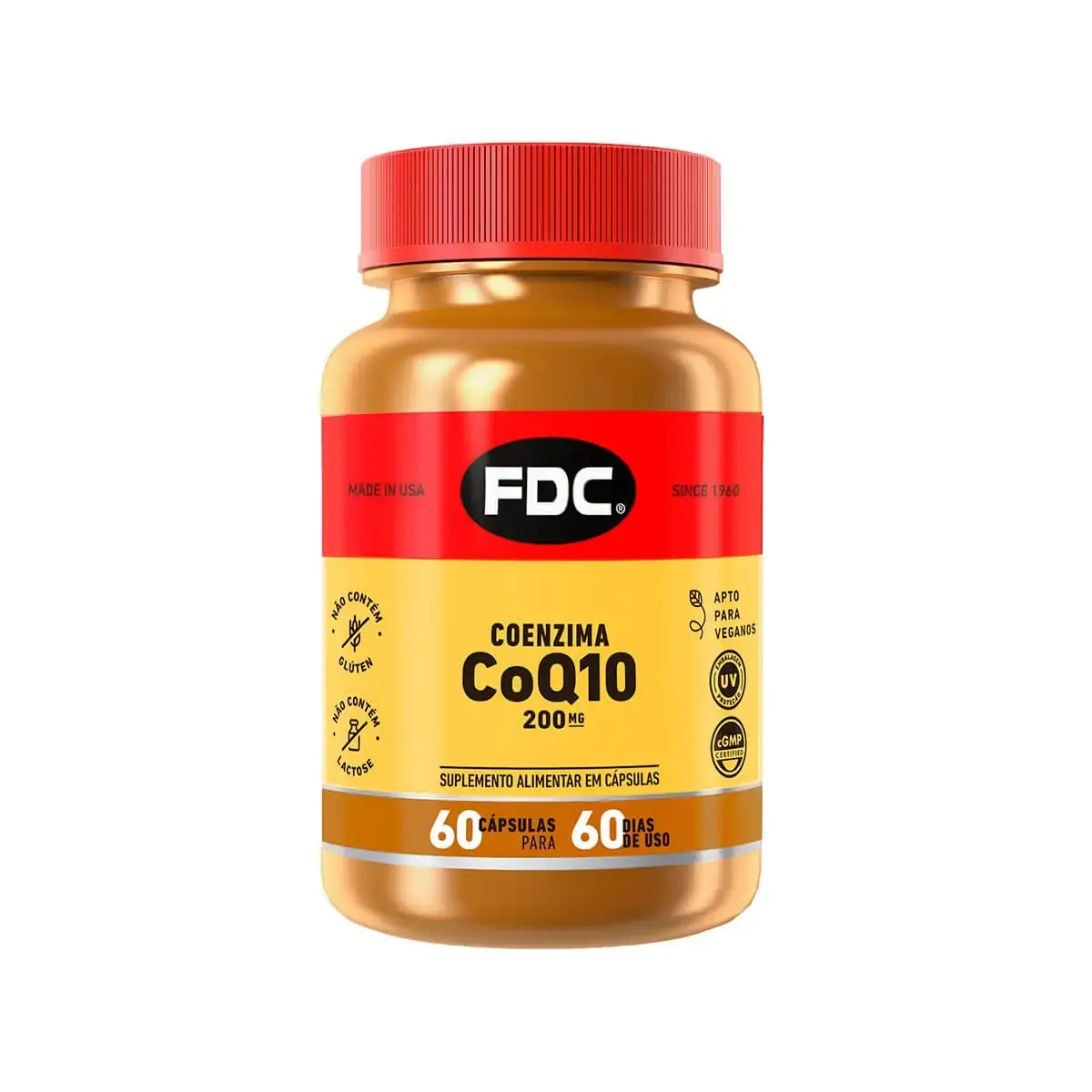 Coenzima Q10 200mg Fdc Frasco 60 Cápsulas