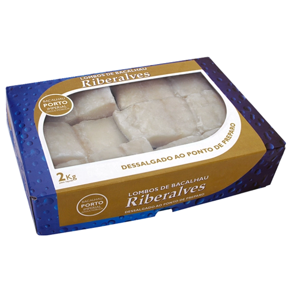 Lombo De Bacalhau Dessalgado Congelado Riberalves 2kg
