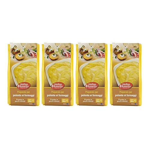 Molino Rossetto Preparto Per Polenta Ai Formaggi Ready Italian Polenta Cornmeal With Cheese 6.2oz 17