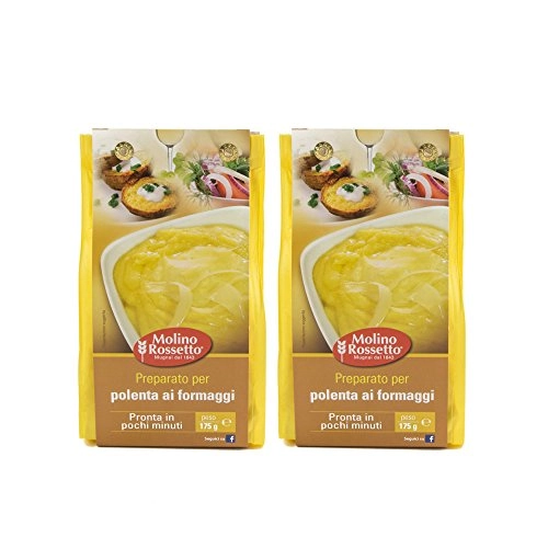 Molino Rossetto Preparto Per Polenta Ai Formaggi Ready Italian Polenta Cornmeal With Cheese 6.2oz 17