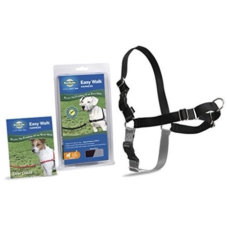 Easy Walk Harness Black Silver Medium