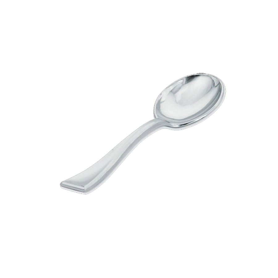 Mini Colher B0701030 C/30 Silver Plastic