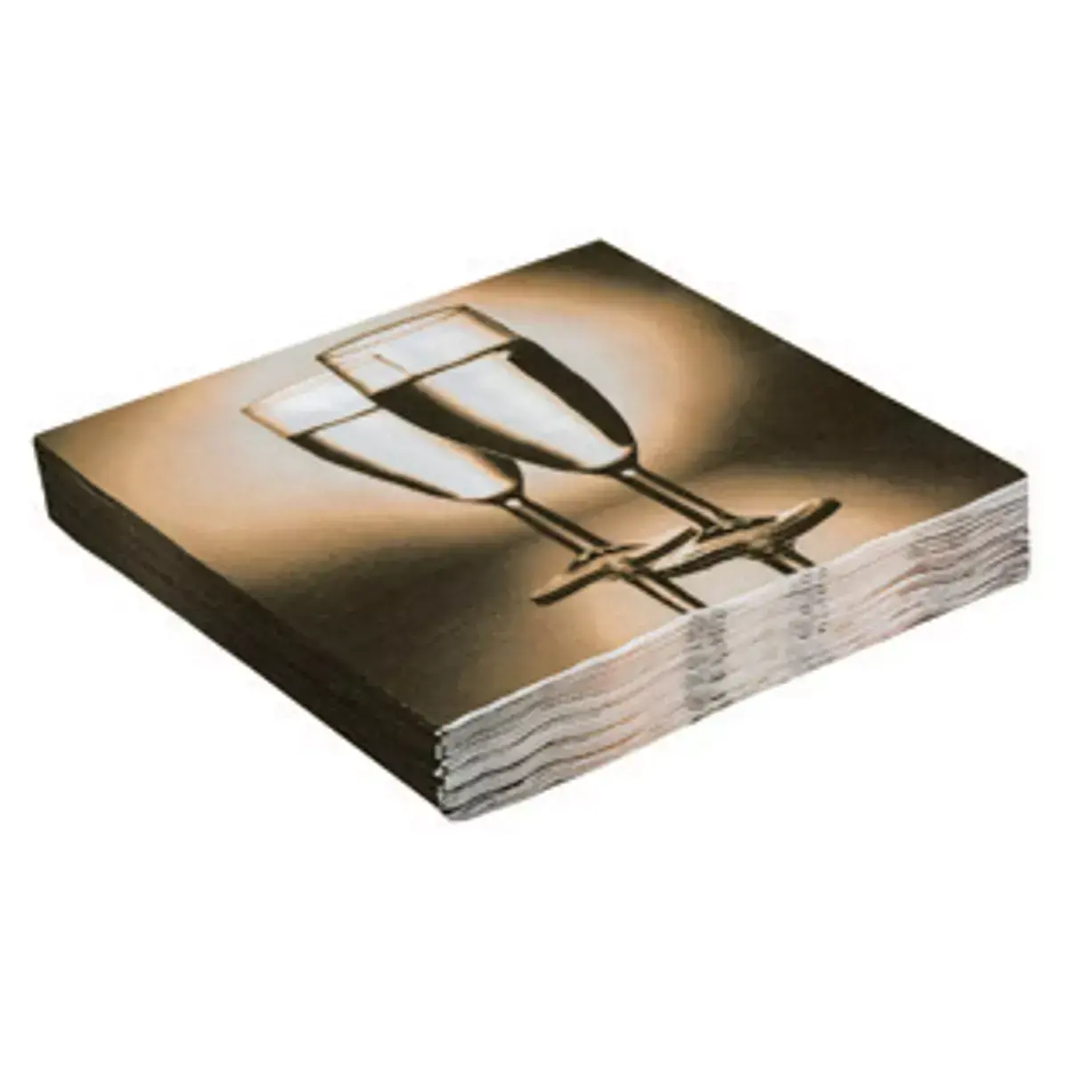 Guardanapo de Papel Silver Taças 33x33cm com 20 Unidades