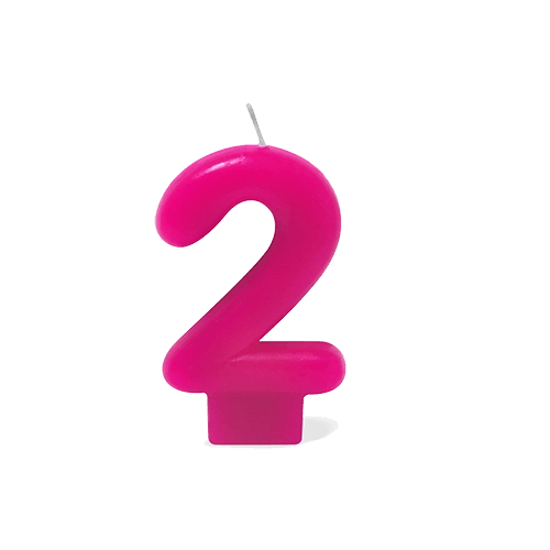 Vela Rosa Numero 2