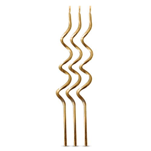 Vela Espiral Dourada Un