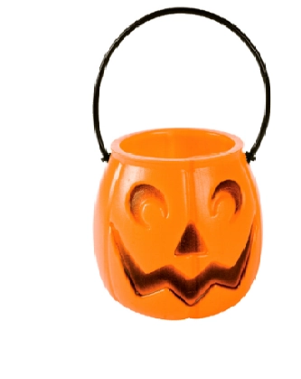 Balde Abobora Silver 7 Cm Halloween