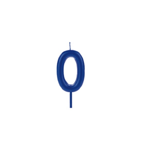 Vela Big Metalizada Azul Numero 0
