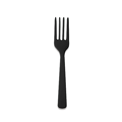 Garfo Refeicao Happy Line Preto C/10 Silver