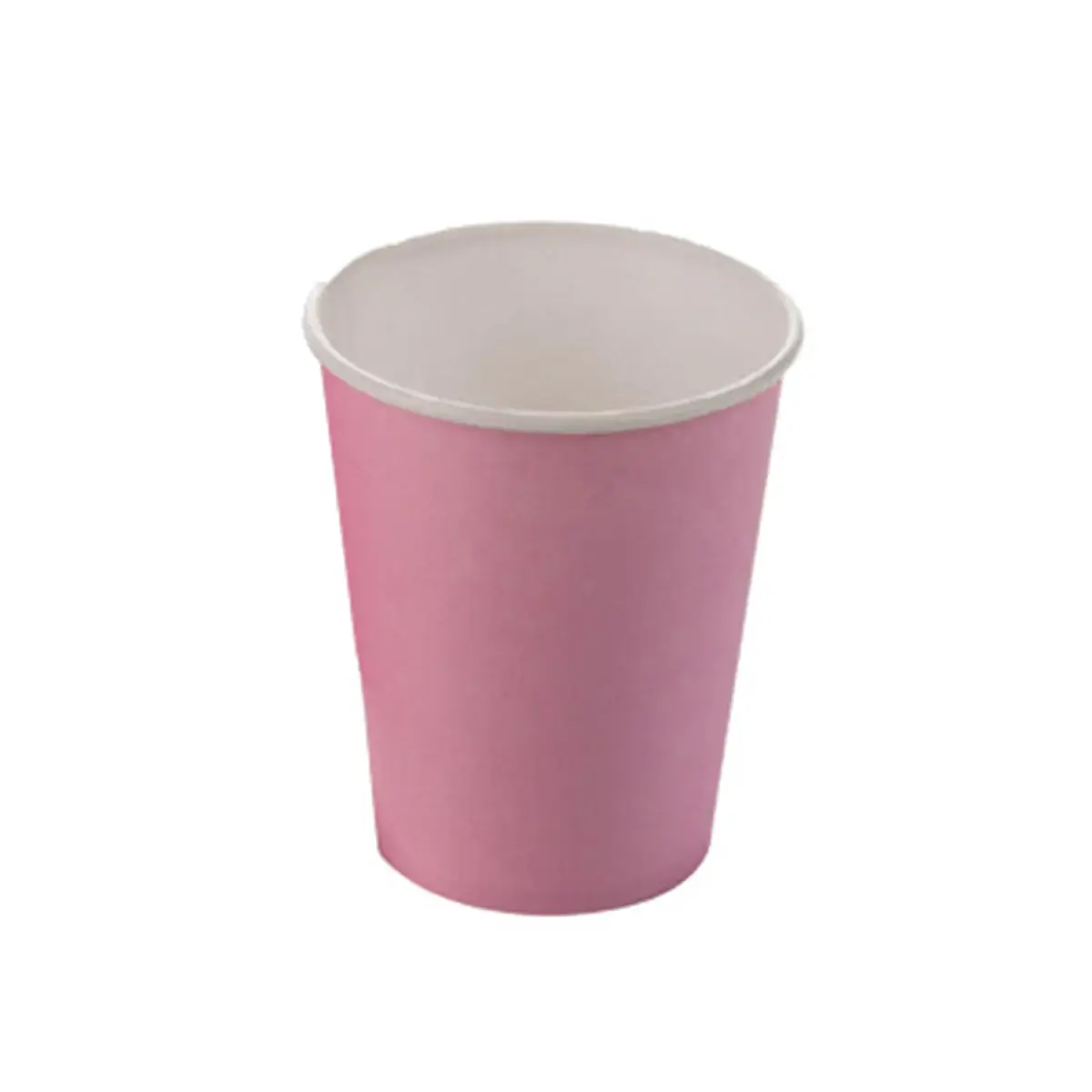 Copo De Papel SILVER PLASTIC Liso Cor Rosa 10 Unidades