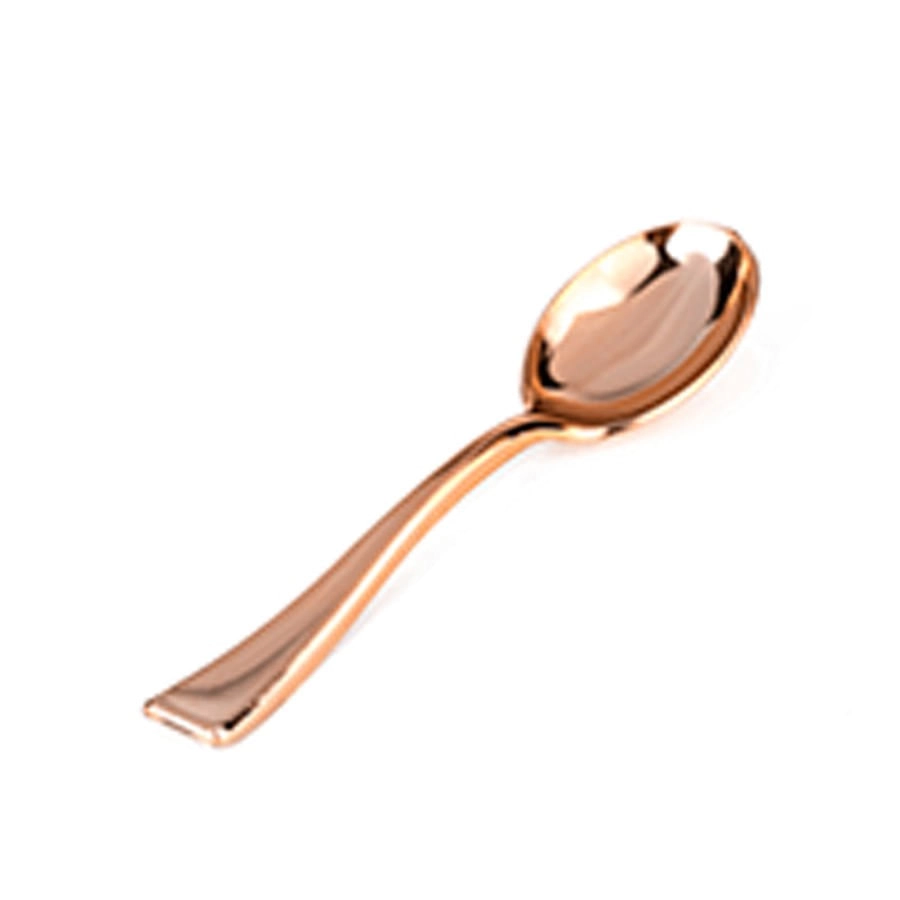Mini Colher Rose Prem C/30 Aa020 Silver Plastic