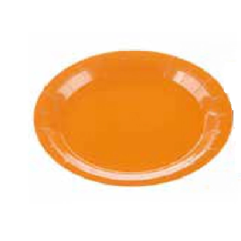 Prato Papel Liso Laranja S
