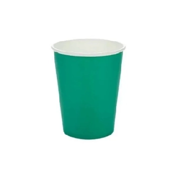 Copo Papel Liso Verde Band