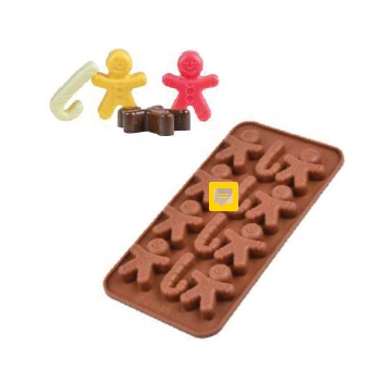 Molde Silicone P/chocolate Boneco Natal Silver