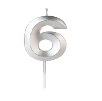 Vela Silver P.design Prata 6 1un 1un