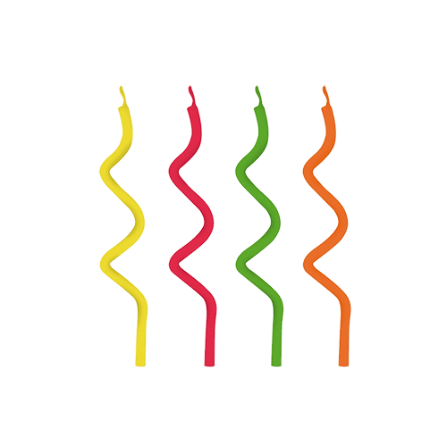 Vela Big Espiral Neon