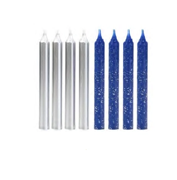 Vela Palito Az Gliter/pta V161 Silver P 1x1un