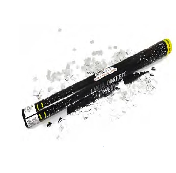 Lanca Confetes Prateado Metalizado 60cm Rf.lcn019
