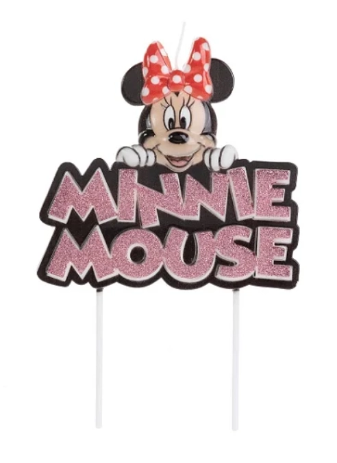Vela Minnie Color Gliter/rs Gold Dv004 1x1un