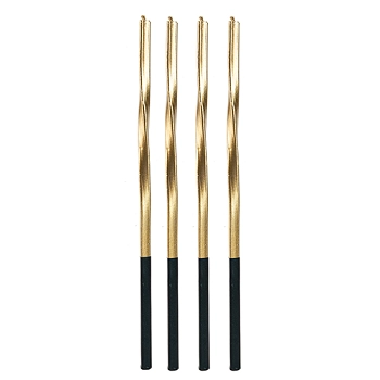 Vela Torcida Dourada 15cm Silver Plast 1x1und