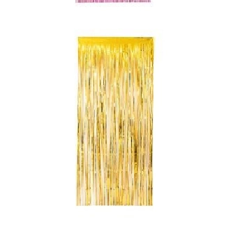 Cortina Metalizada Dourado Silverplastic