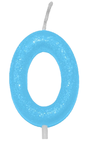 Vela Candy Color Azul Nume