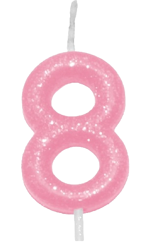 Vela Candy Color Rosa Nume