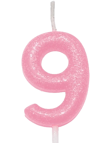 Vela Candy Color Rosa Nume