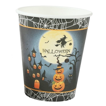 Copo Papel Halloween Noite 270ml C/10 Ref.ms061