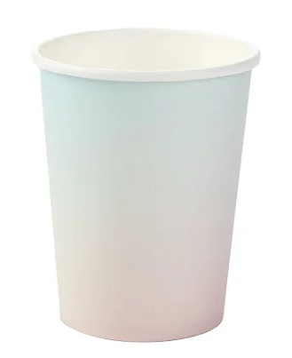 Copo Papel Degrade Azul E Rosa