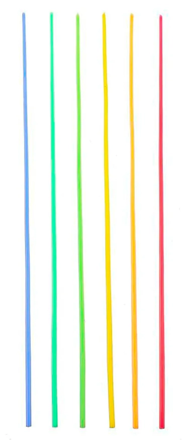Vela Palito Gigante Color 35cm 6un Refv205 Silver Plastic
