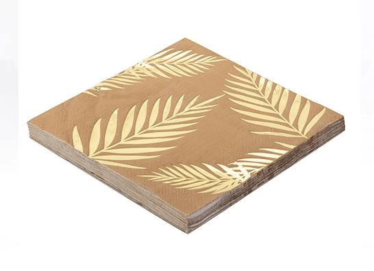 Guardanapo Folha Dupla Estampado Craft 33x33cm C/20