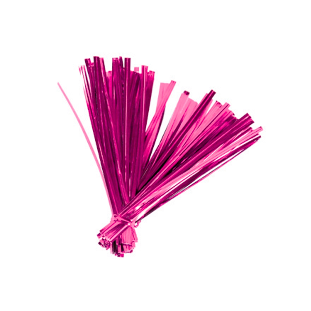 Lacre Metalizado Rosa 11cm X 4mm
